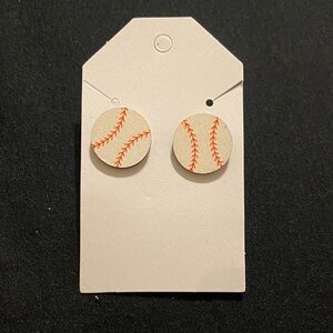 Baseball Themed Earrings